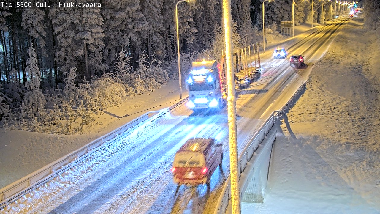 Kelikamerat Kuva tie 8300 Oulu Hiukkavaara, Oulu, Pohjois-Pohjanmaa