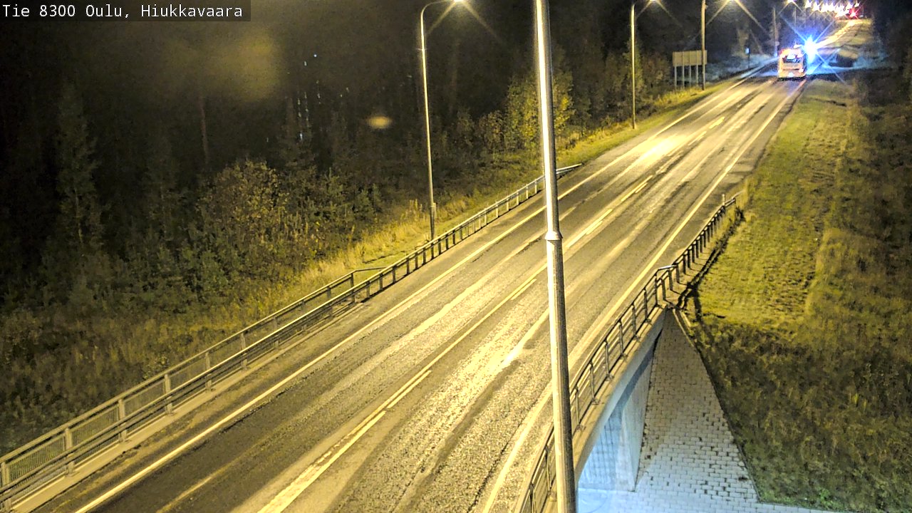 Weather Camera Image väg 8300 Oulu Hiukkavaara, Oulu, Pohjois-Pohjanmaa
