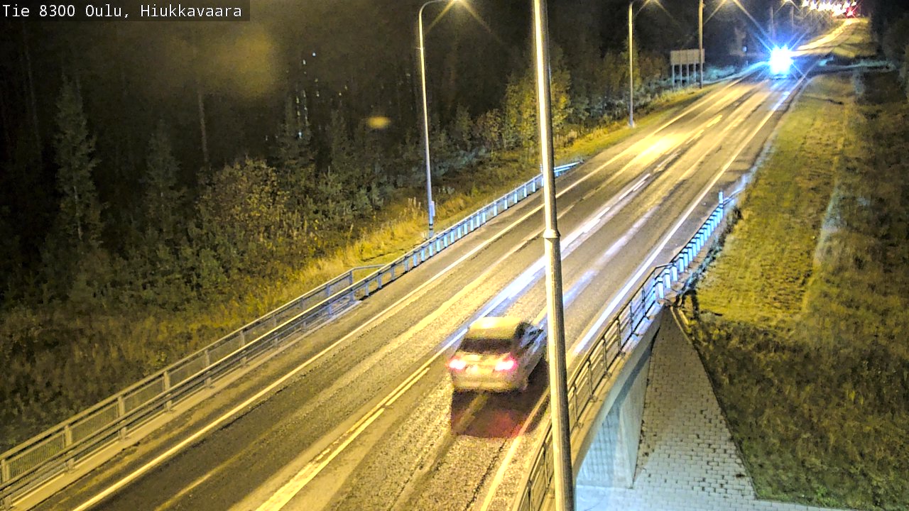 Weather Camera Image väg 8300 Oulu Hiukkavaara, Oulu, Pohjois-Pohjanmaa