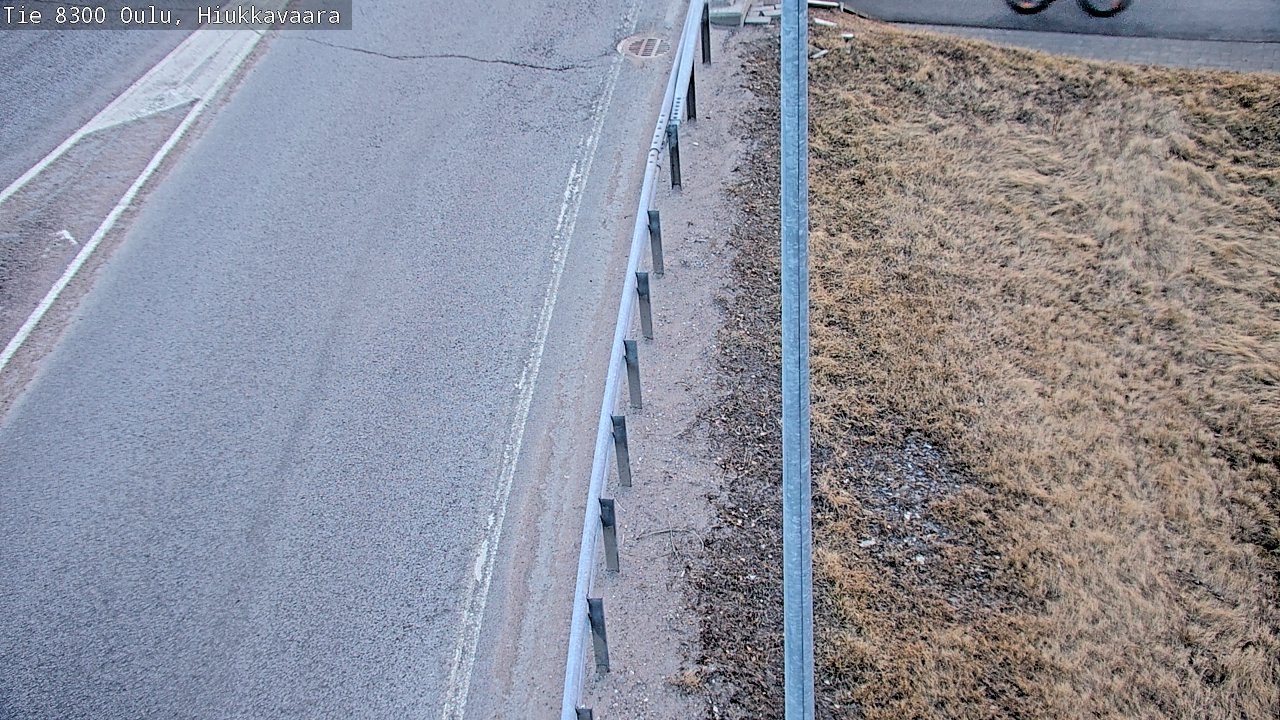 Weather Camera Image väg 8300 Oulu Hiukkavaara, Oulu, Pohjois-Pohjanmaa