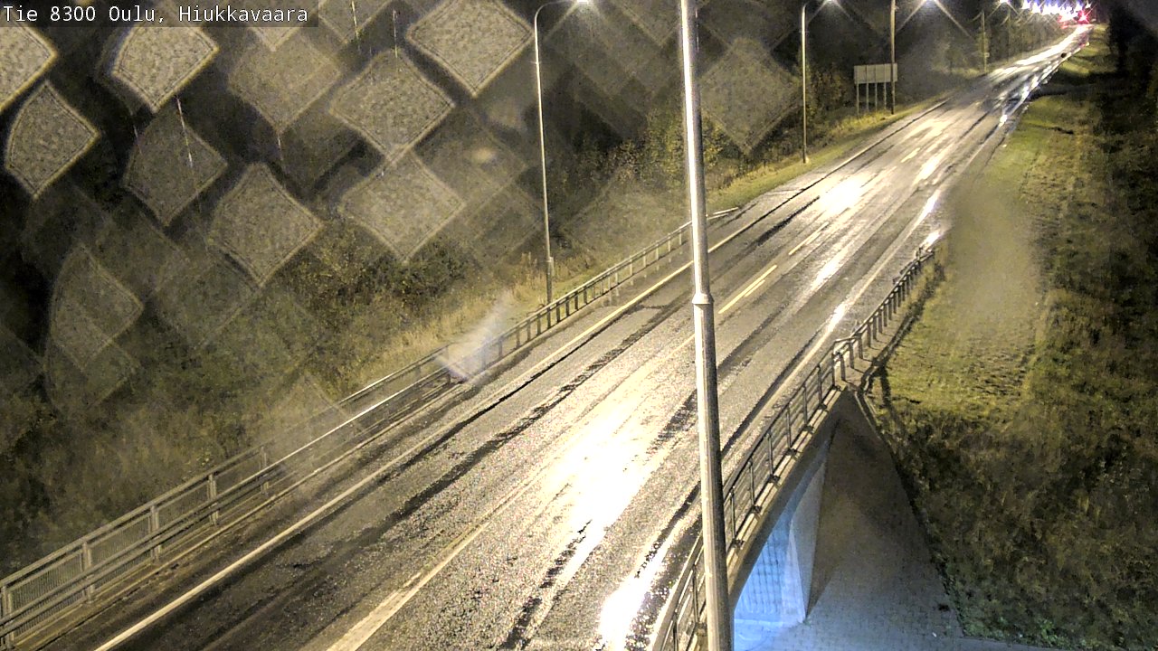Weather Camera Image väg 8300 Oulu Hiukkavaara, Oulu, Pohjois-Pohjanmaa