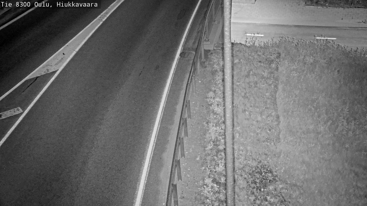 Weather Camera Image road 8300 Oulu Hiukkavaara, Oulu, Pohjois-Pohjanmaa