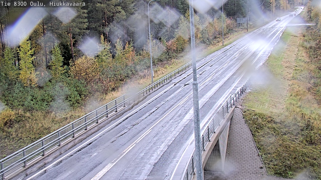 Weather Camera Image väg 8300 Oulu Hiukkavaara, Oulu, Pohjois-Pohjanmaa