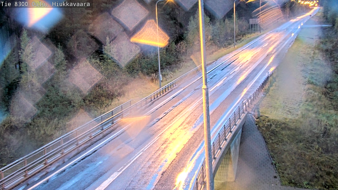 Weather Camera Image väg 8300 Oulu Hiukkavaara, Oulu, Pohjois-Pohjanmaa