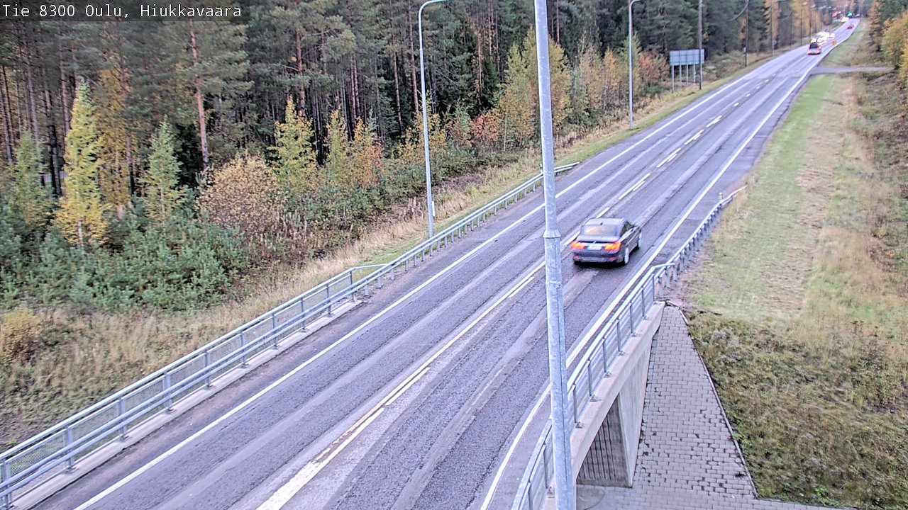 Weather Camera Image väg 8300 Oulu Hiukkavaara, Oulu, Pohjois-Pohjanmaa