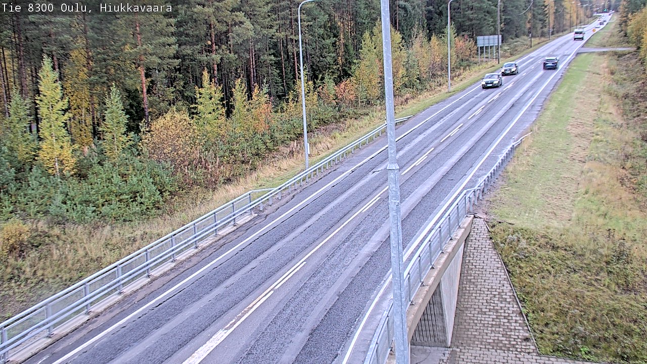 Weather Camera Image väg 8300 Oulu Hiukkavaara, Oulu, Pohjois-Pohjanmaa