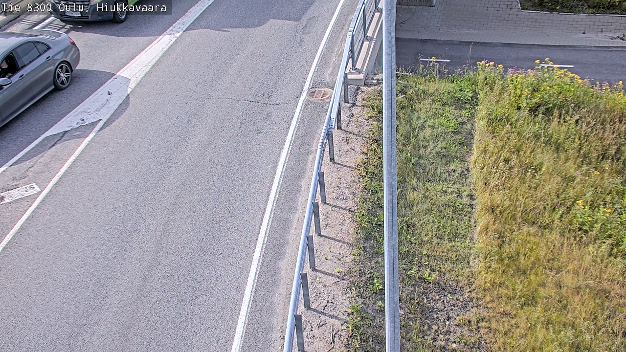 Weather Camera Image väg 8300 Oulu Hiukkavaara, Oulu, Pohjois-Pohjanmaa