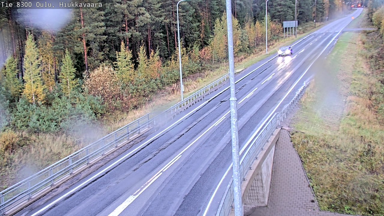 Weather Camera Image väg 8300 Oulu Hiukkavaara, Oulu, Pohjois-Pohjanmaa