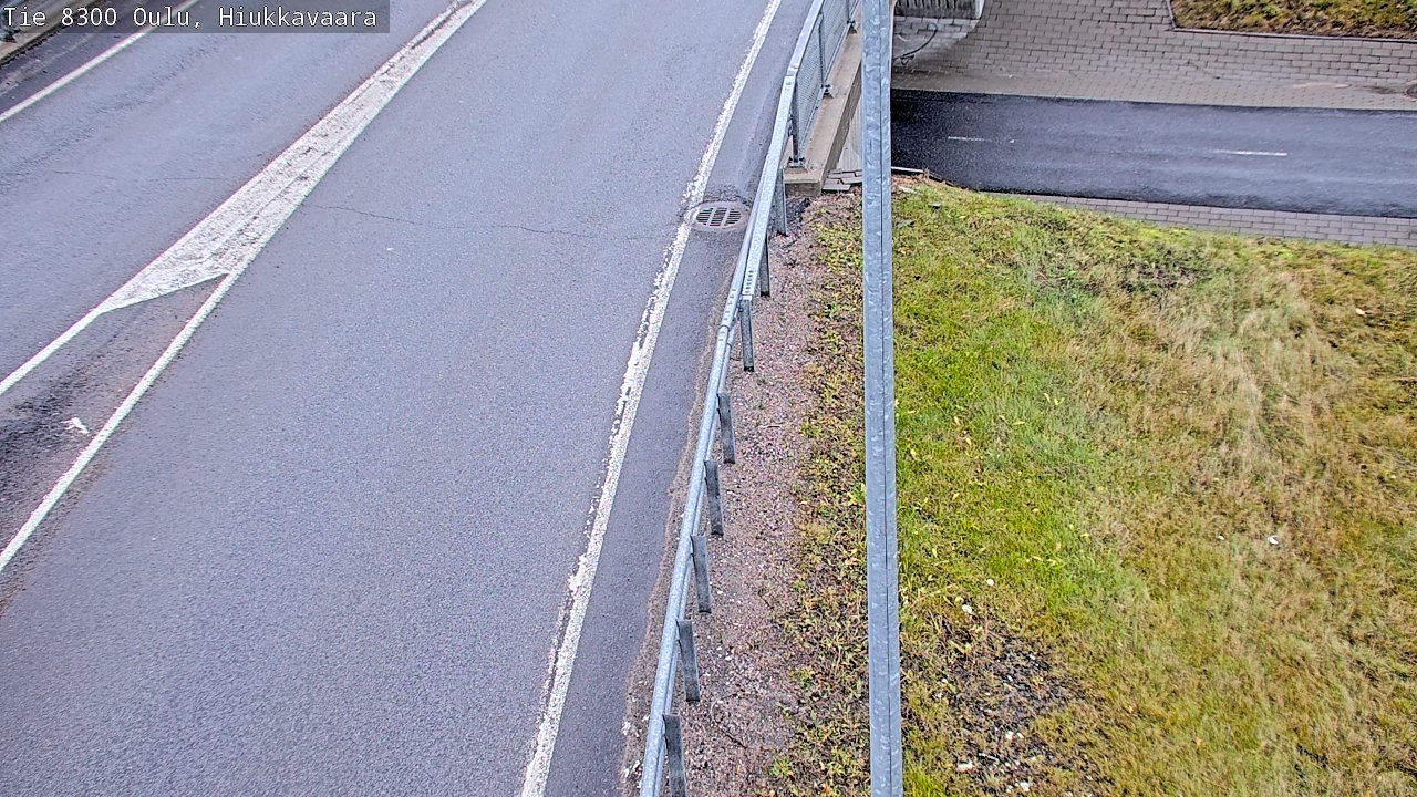 Weather Camera Image road 8300 Oulu Hiukkavaara, Oulu, Pohjois-Pohjanmaa