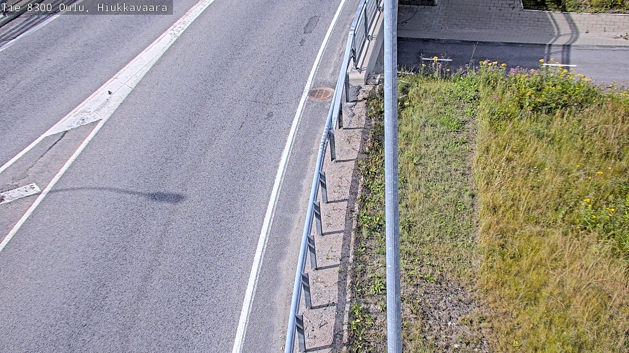 Weather Camera Image väg 8300 Oulu Hiukkavaara, Oulu, Pohjois-Pohjanmaa