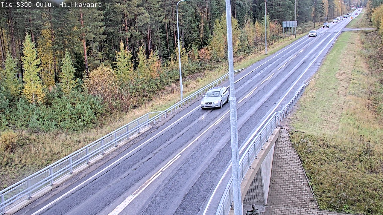 Weather Camera Image väg 8300 Oulu Hiukkavaara, Oulu, Pohjois-Pohjanmaa