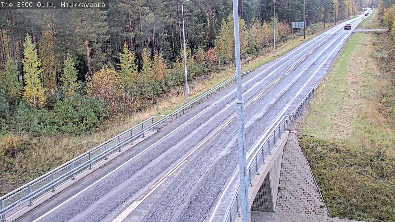 Weather Camera Image väg 8300 Oulu Hiukkavaara, Oulu, Pohjois-Pohjanmaa