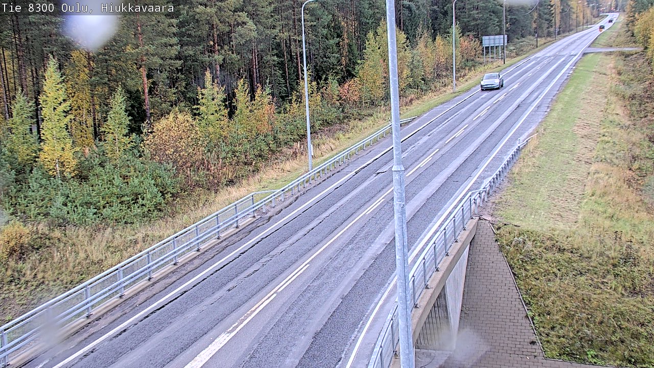Weather Camera Image väg 8300 Oulu Hiukkavaara, Oulu, Pohjois-Pohjanmaa