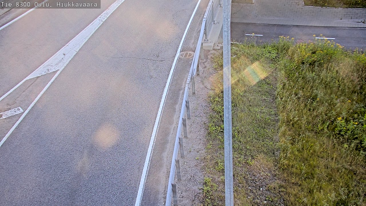 Weather Camera Image road 8300 Oulu Hiukkavaara, Oulu, Pohjois-Pohjanmaa