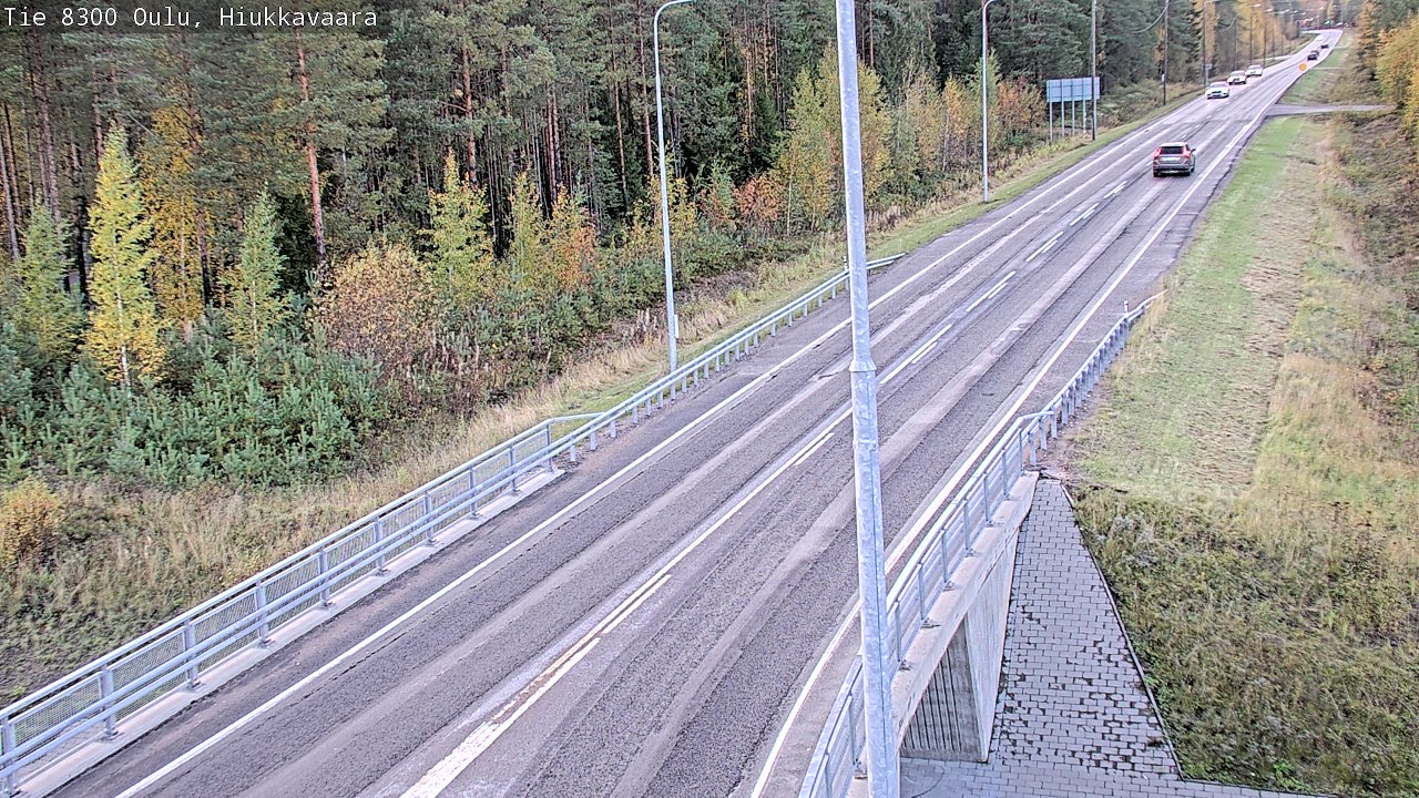 Weather Camera Image väg 8300 Oulu Hiukkavaara, Oulu, Pohjois-Pohjanmaa