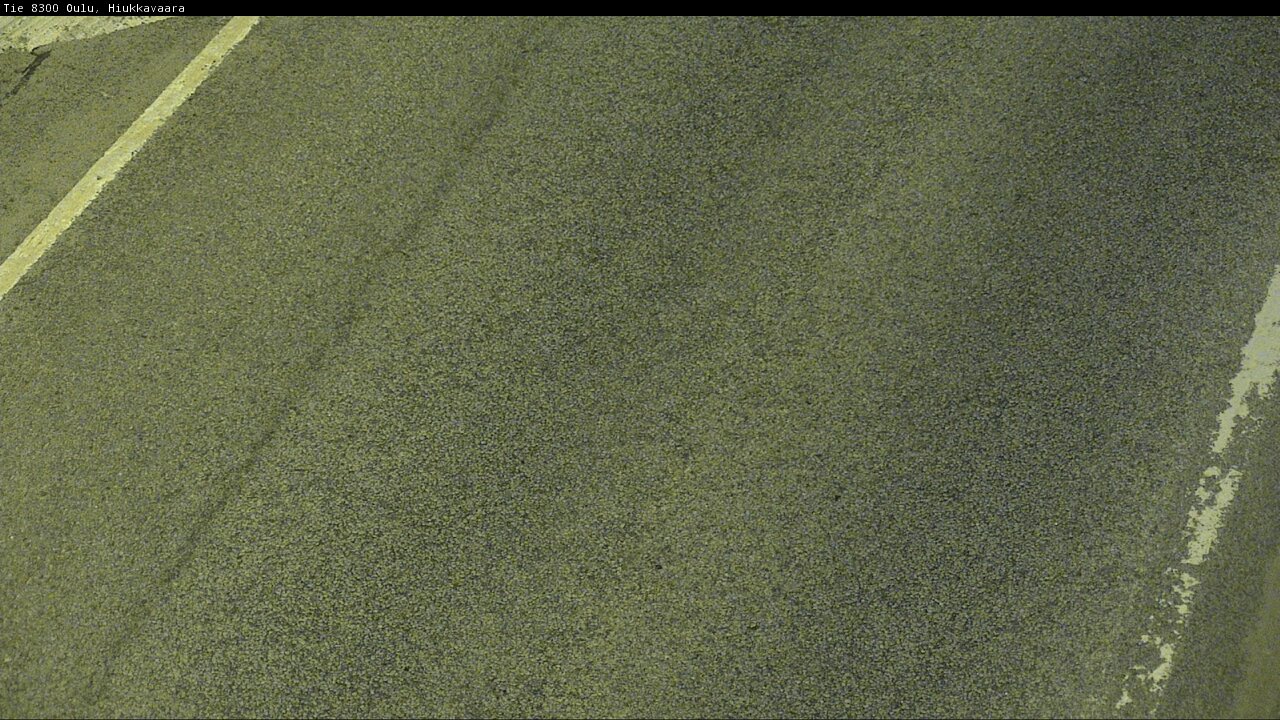 Weather Camera Image väg 8300 Oulu Hiukkavaara, Oulu, Pohjois-Pohjanmaa