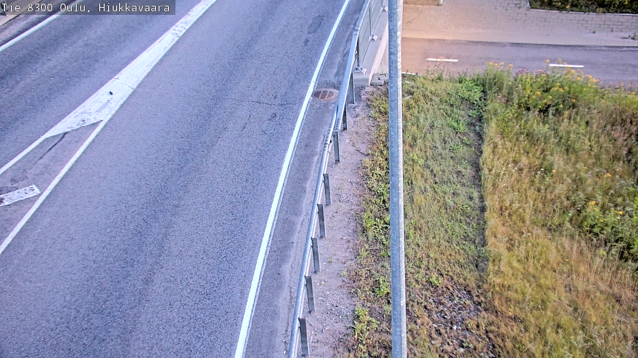 Weather Camera Image road 8300 Oulu Hiukkavaara, Oulu, Pohjois-Pohjanmaa
