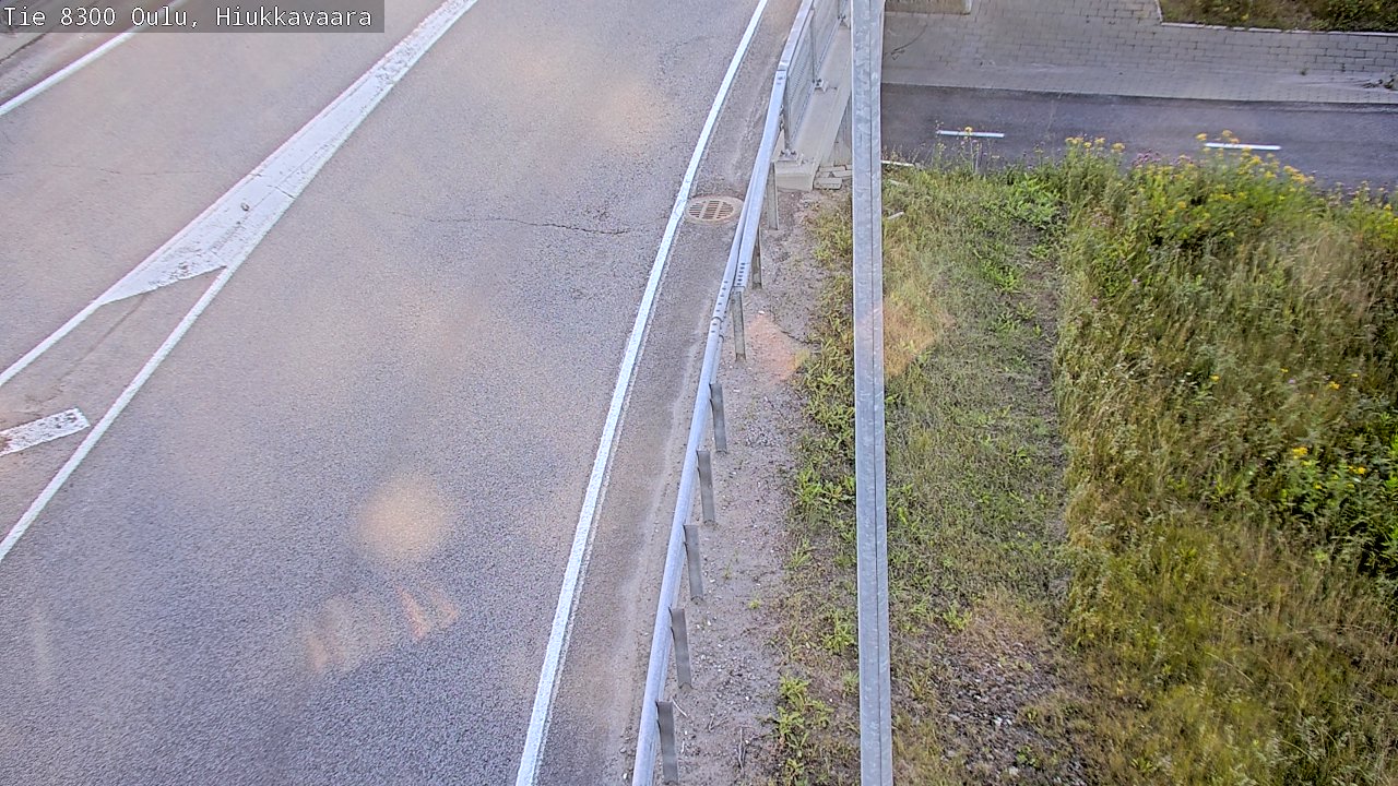 Weather Camera Image road 8300 Oulu Hiukkavaara, Oulu, Pohjois-Pohjanmaa