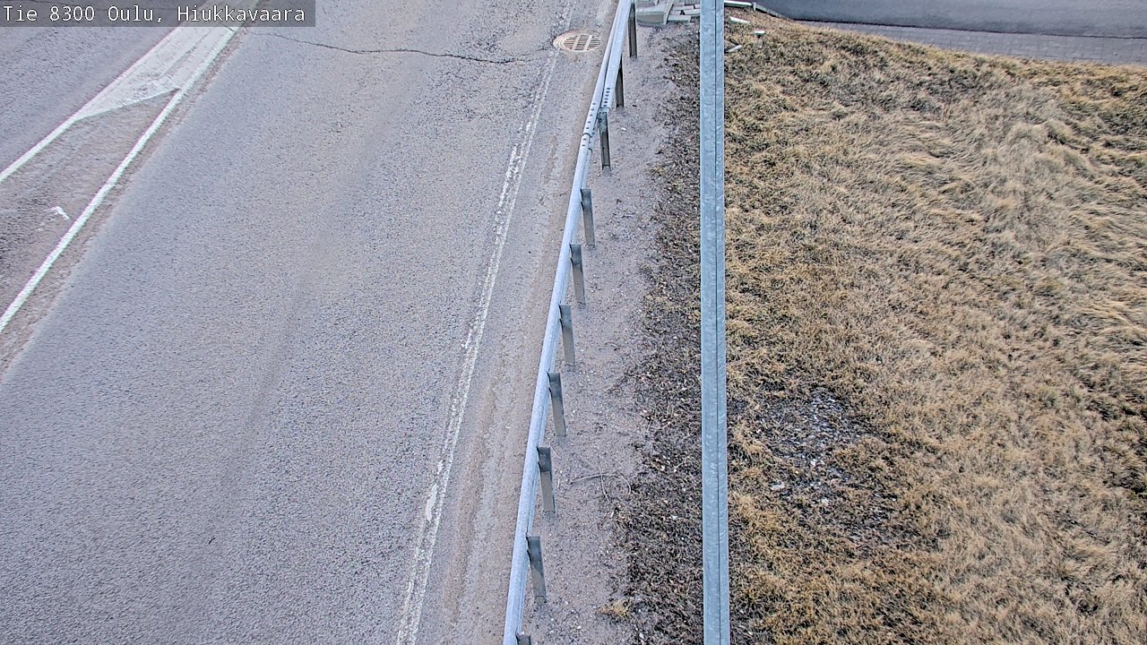 Weather Camera Image väg 8300 Oulu Hiukkavaara, Oulu, Pohjois-Pohjanmaa