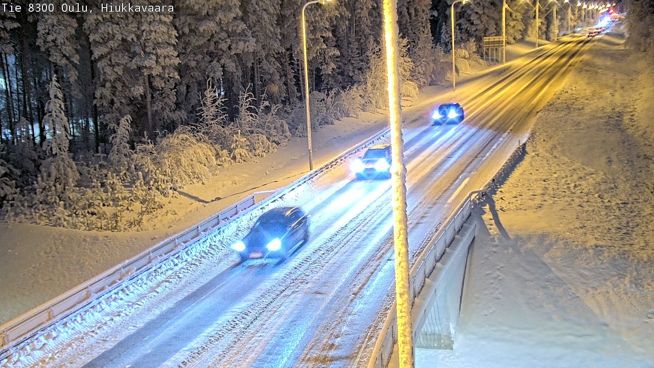Kelikamerat Kuva tie 8300 Oulu Hiukkavaara, Oulu, Pohjois-Pohjanmaa