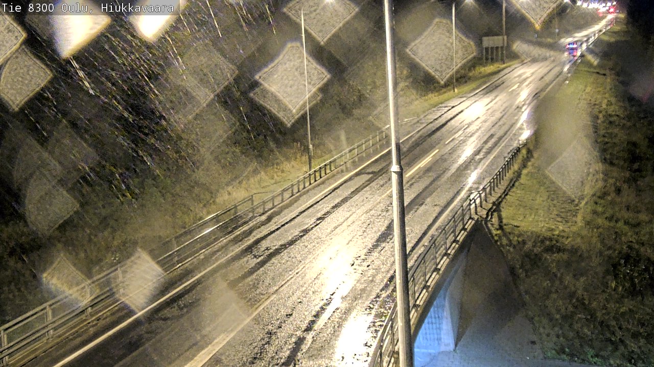 Weather Camera Image väg 8300 Oulu Hiukkavaara, Oulu, Pohjois-Pohjanmaa