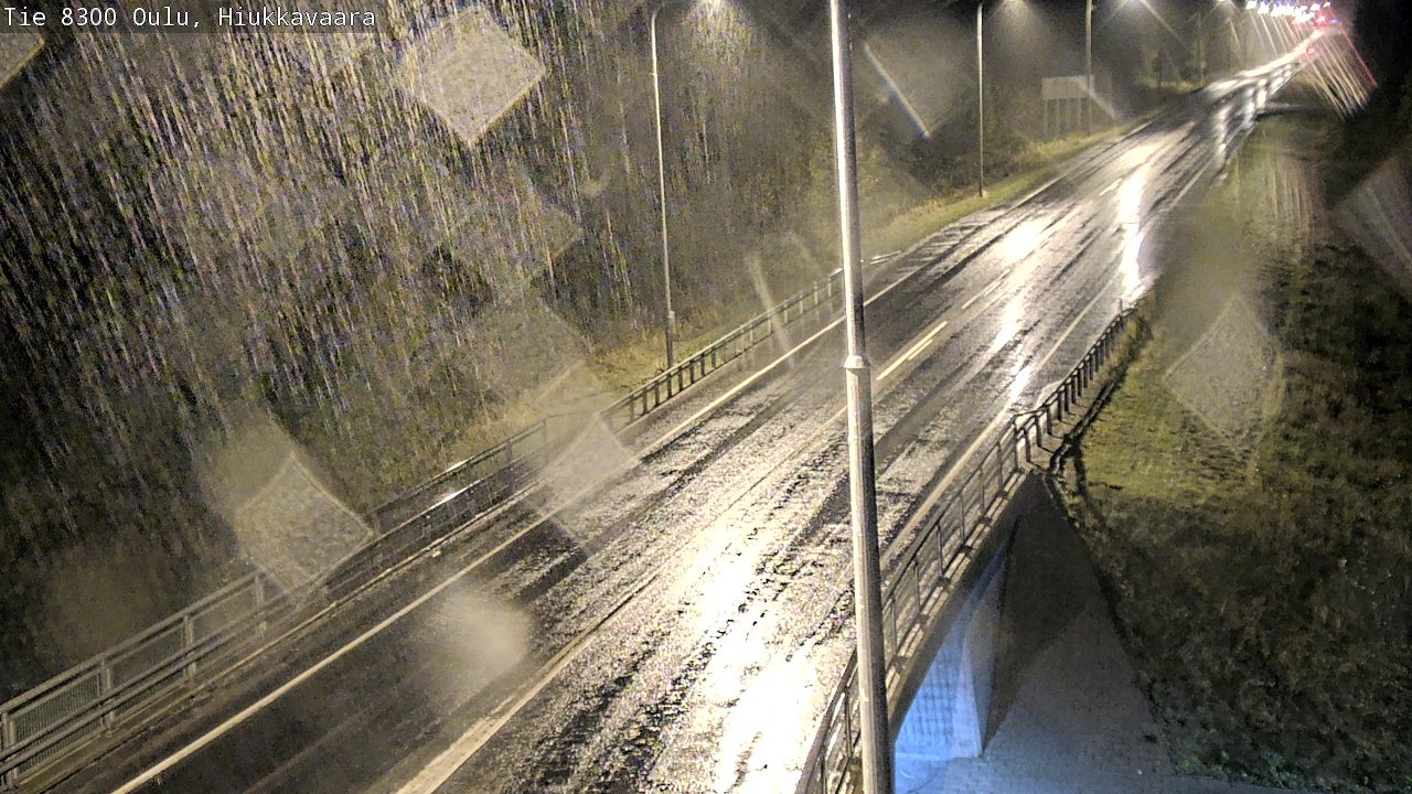 Weather Camera Image väg 8300 Oulu Hiukkavaara, Oulu, Pohjois-Pohjanmaa