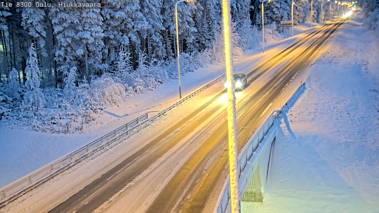 Kelikamerat Kuva tie 8300 Oulu Hiukkavaara, Oulu, Pohjois-Pohjanmaa