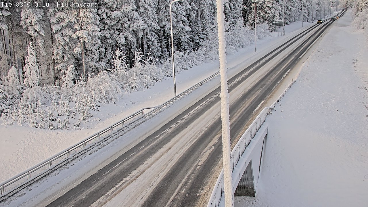 Weather Camera Image road 8300 Oulu Hiukkavaara, Oulu, Pohjois-Pohjanmaa