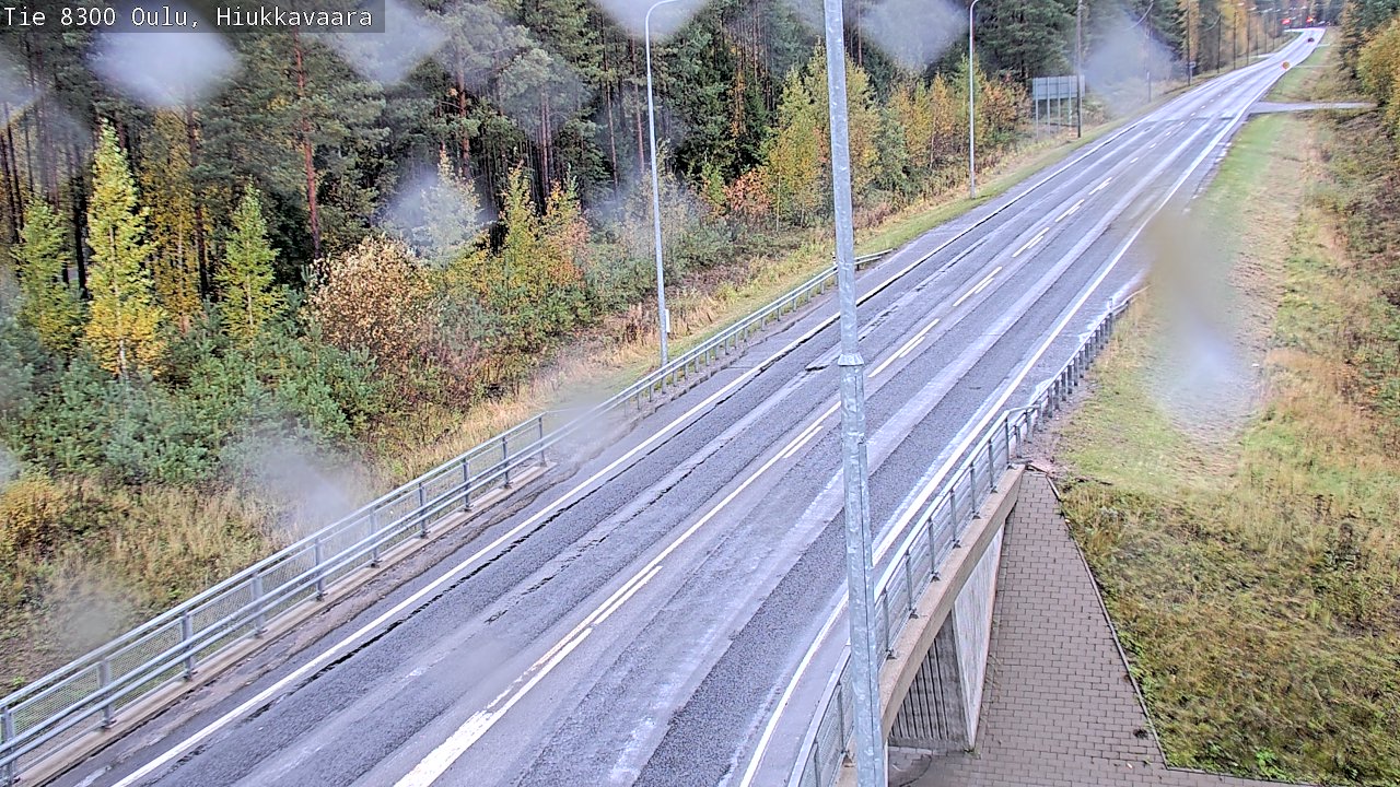 Weather Camera Image väg 8300 Oulu Hiukkavaara, Oulu, Pohjois-Pohjanmaa