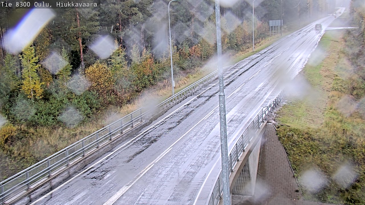 Weather Camera Image väg 8300 Oulu Hiukkavaara, Oulu, Pohjois-Pohjanmaa