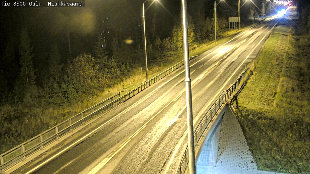 Weather Camera Image väg 8300 Oulu Hiukkavaara, Oulu, Pohjois-Pohjanmaa