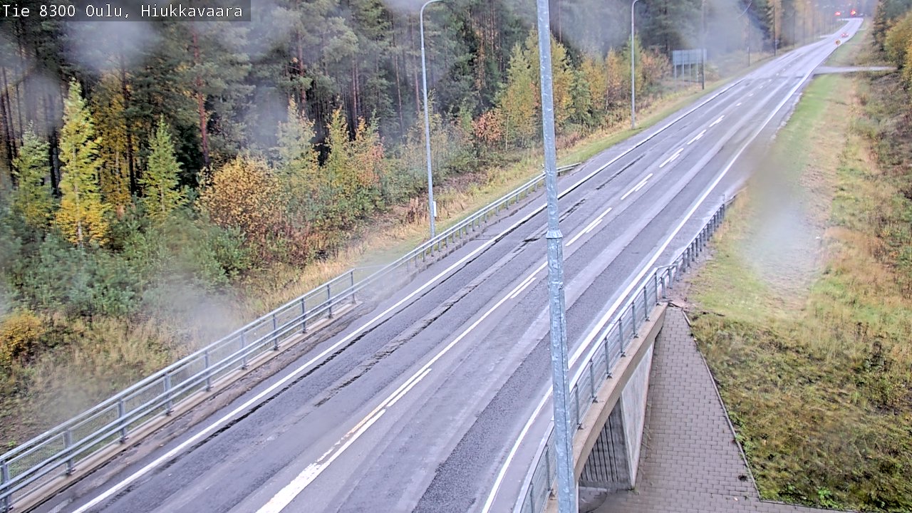 Weather Camera Image väg 8300 Oulu Hiukkavaara, Oulu, Pohjois-Pohjanmaa