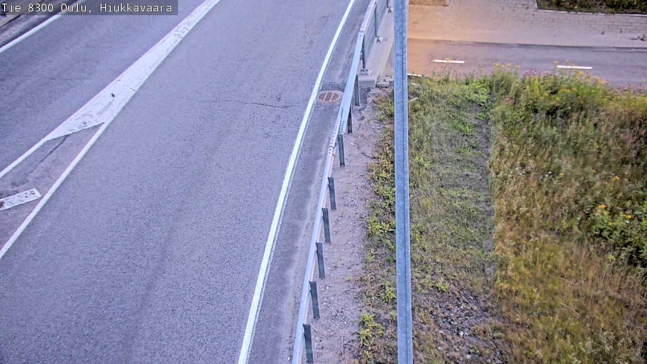 Weather Camera Image road 8300 Oulu Hiukkavaara, Oulu, Pohjois-Pohjanmaa