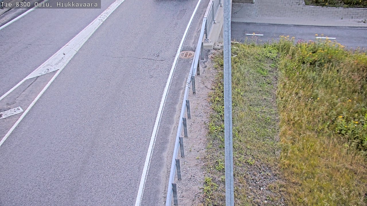 Weather Camera Image road 8300 Oulu Hiukkavaara, Oulu, Pohjois-Pohjanmaa