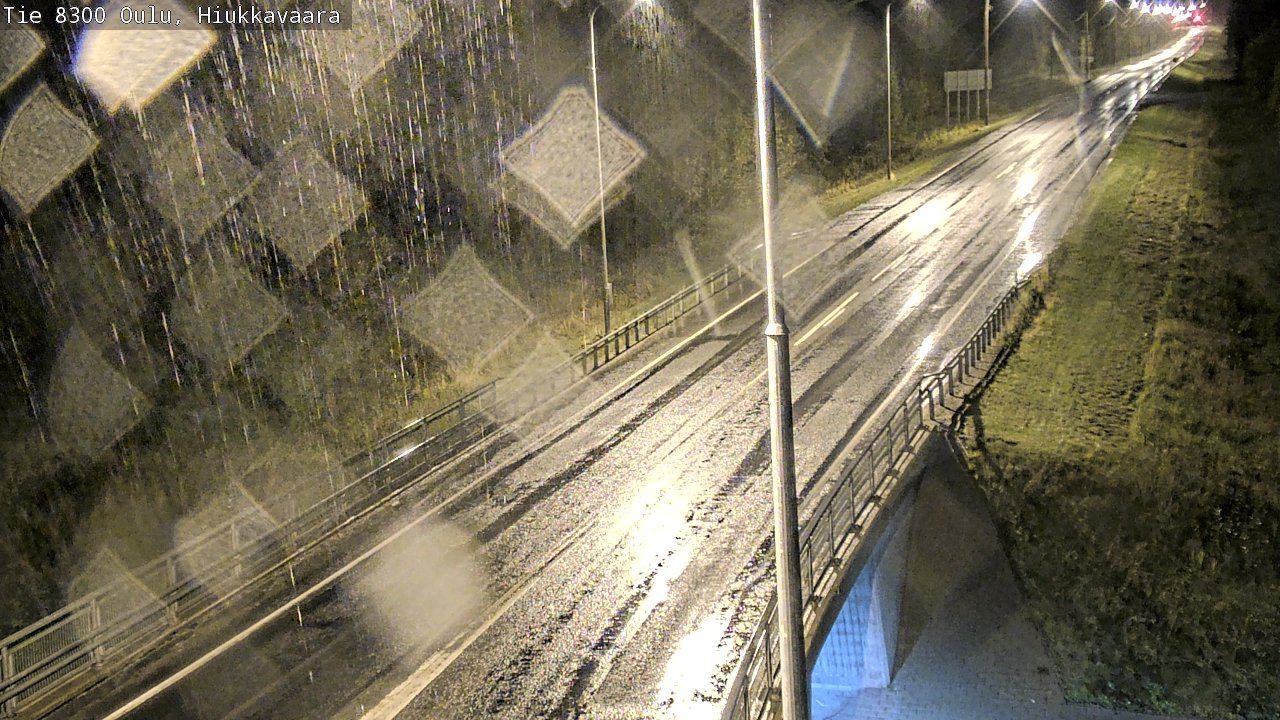 Weather Camera Image väg 8300 Oulu Hiukkavaara, Oulu, Pohjois-Pohjanmaa