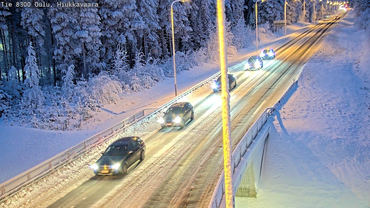 Kelikamerat Kuva tie 8300 Oulu Hiukkavaara, Oulu, Pohjois-Pohjanmaa