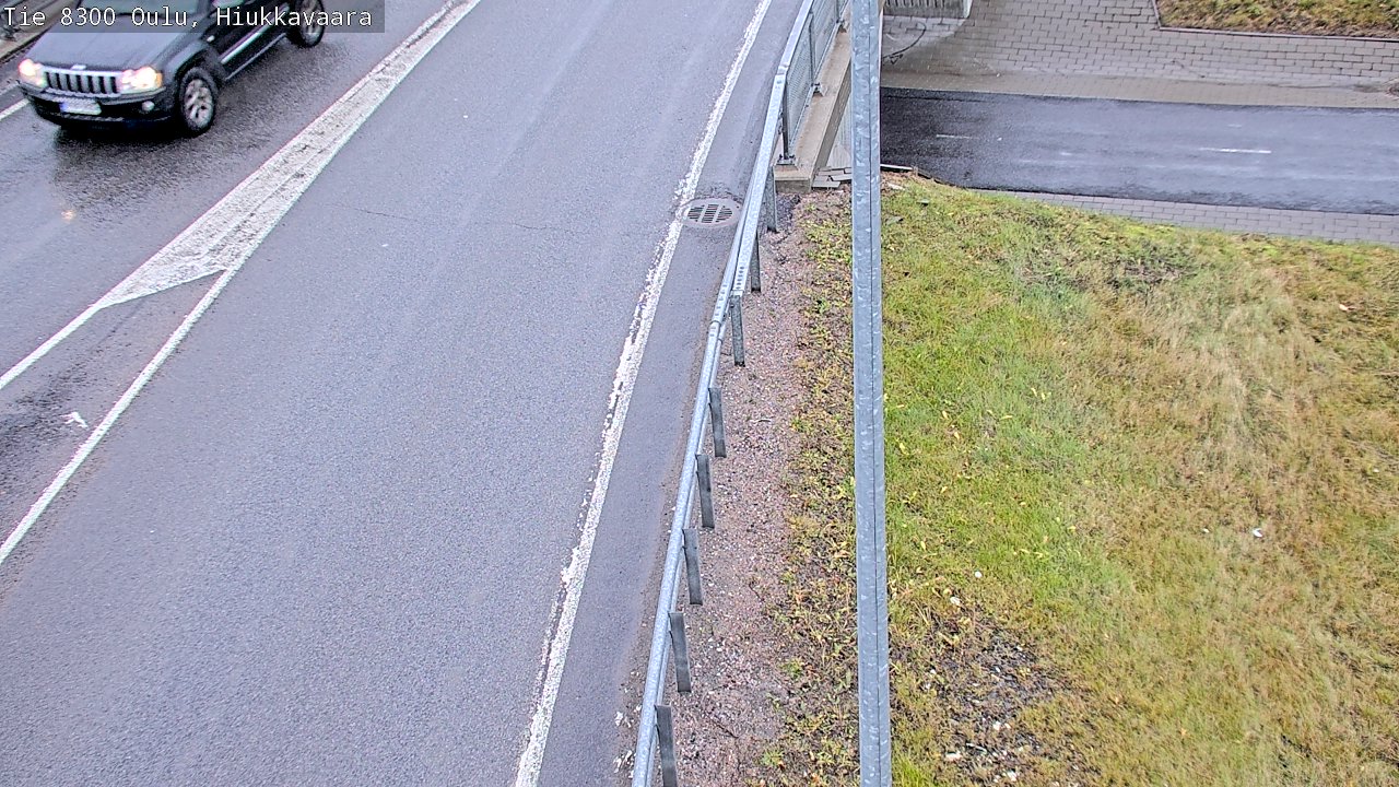 Weather Camera Image väg 8300 Oulu Hiukkavaara, Oulu, Pohjois-Pohjanmaa