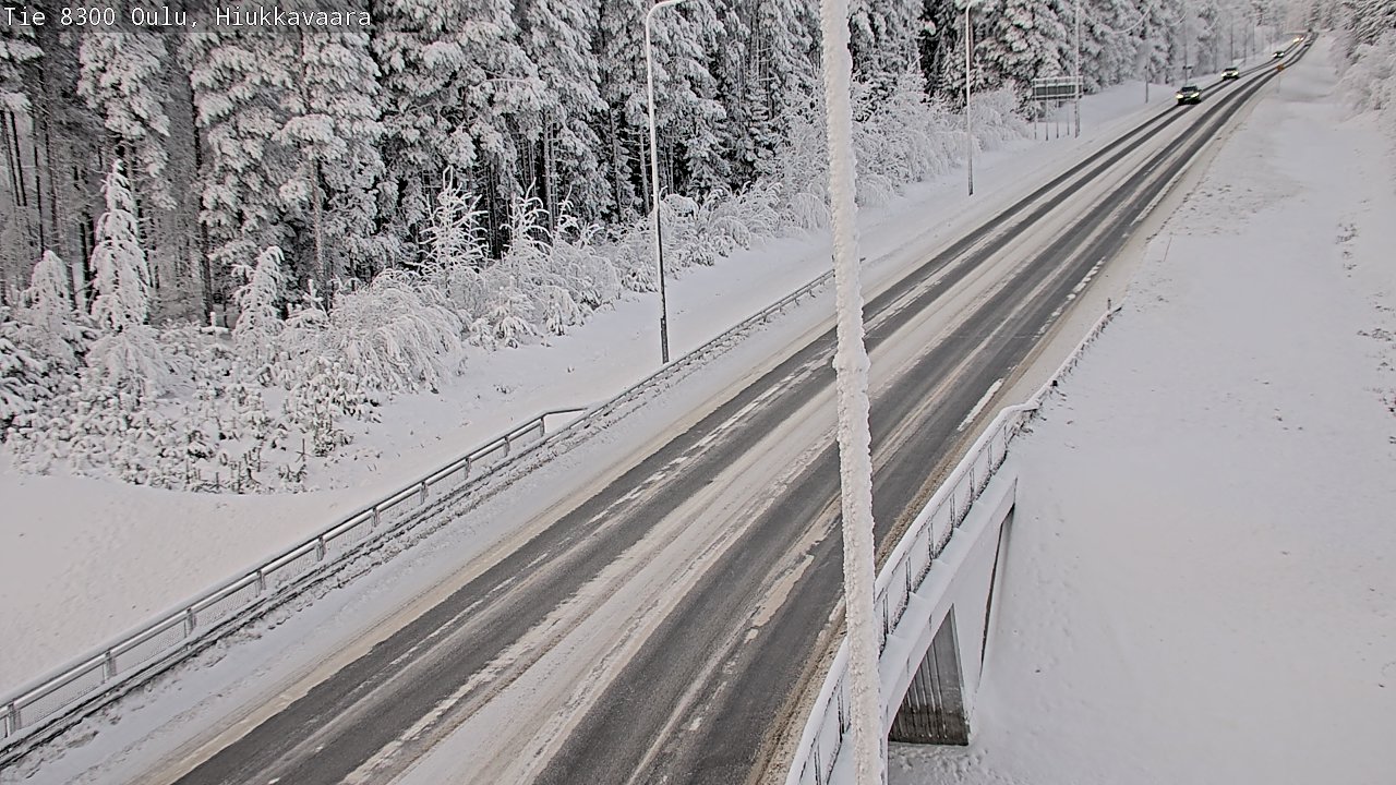 Weather Camera Image road 8300 Oulu Hiukkavaara, Oulu, Pohjois-Pohjanmaa