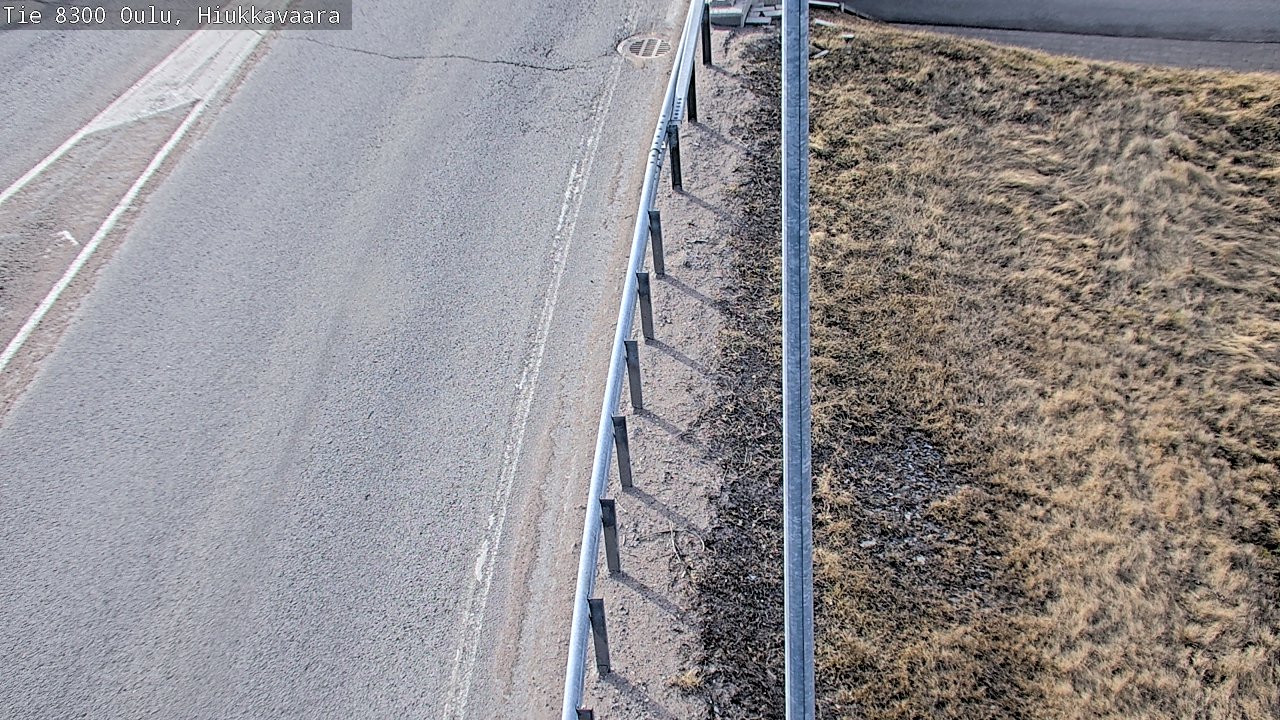 Weather Camera Image väg 8300 Oulu Hiukkavaara, Oulu, Pohjois-Pohjanmaa