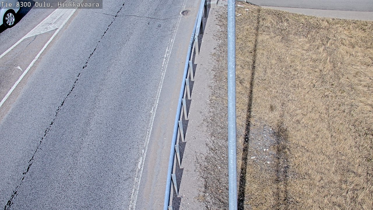 Weather Camera Image väg 8300 Oulu Hiukkavaara, Oulu, Pohjois-Pohjanmaa