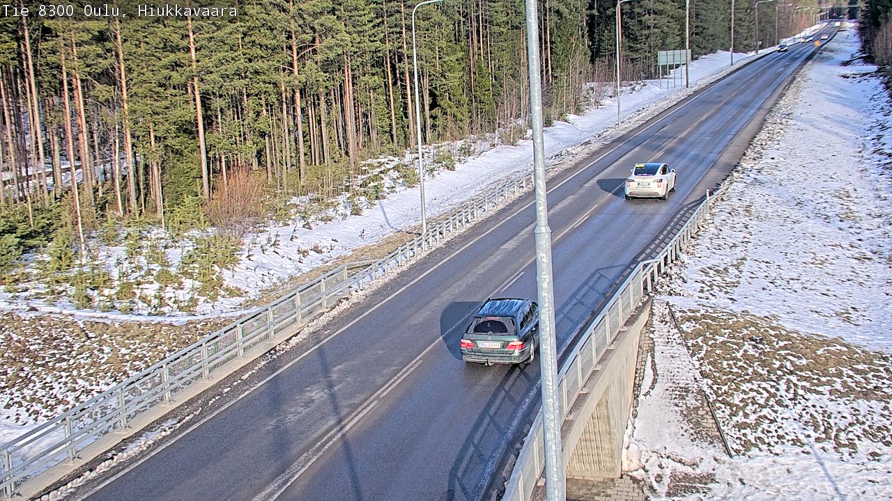 Kelikamerat Kuva tie 8300 Oulu Hiukkavaara, Oulu, Pohjois-Pohjanmaa