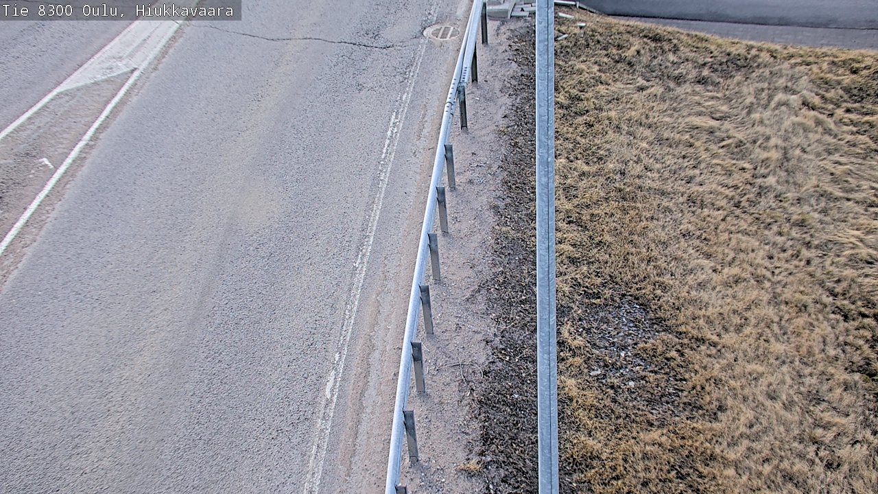 Weather Camera Image väg 8300 Oulu Hiukkavaara, Oulu, Pohjois-Pohjanmaa