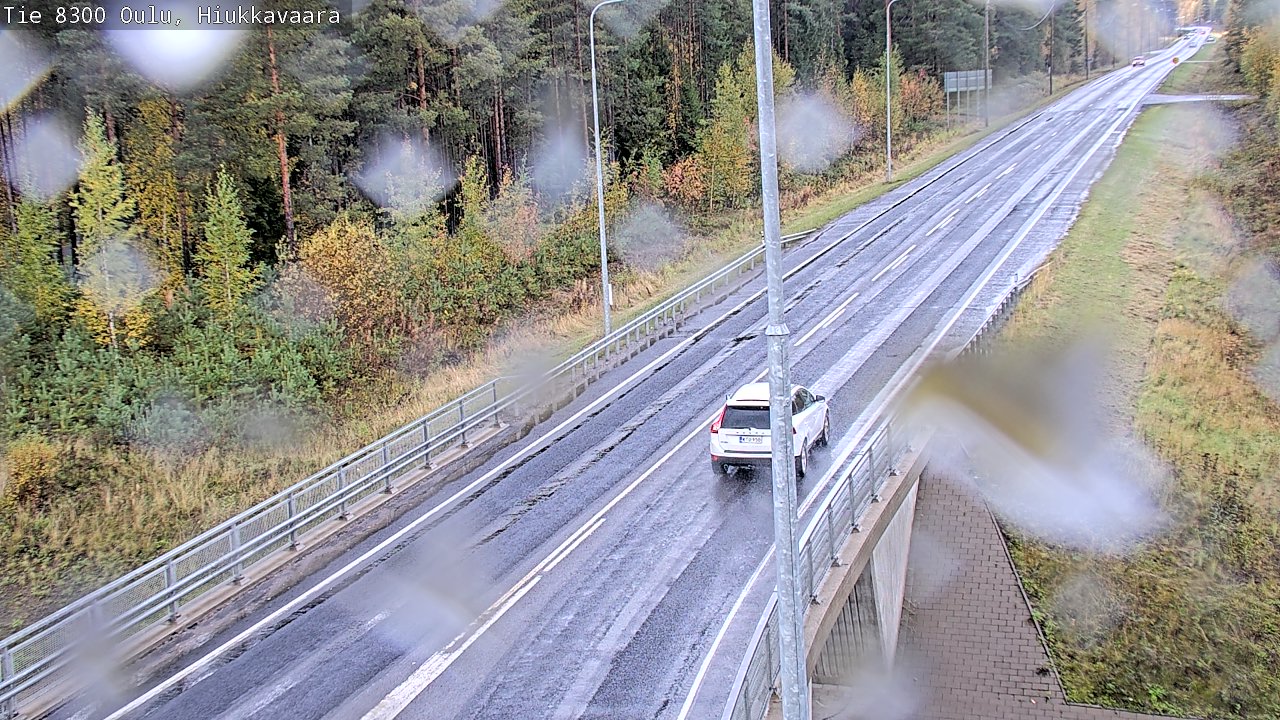 Weather Camera Image väg 8300 Oulu Hiukkavaara, Oulu, Pohjois-Pohjanmaa