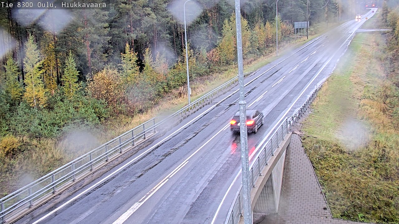 Weather Camera Image väg 8300 Oulu Hiukkavaara, Oulu, Pohjois-Pohjanmaa