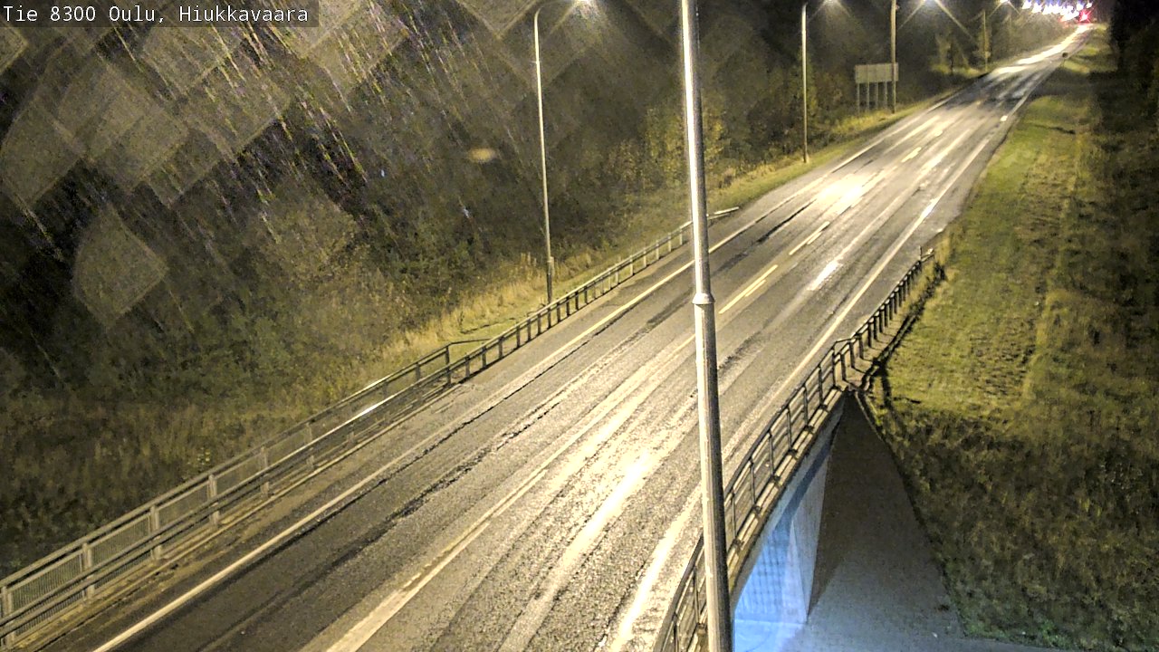 Weather Camera Image väg 8300 Oulu Hiukkavaara, Oulu, Pohjois-Pohjanmaa