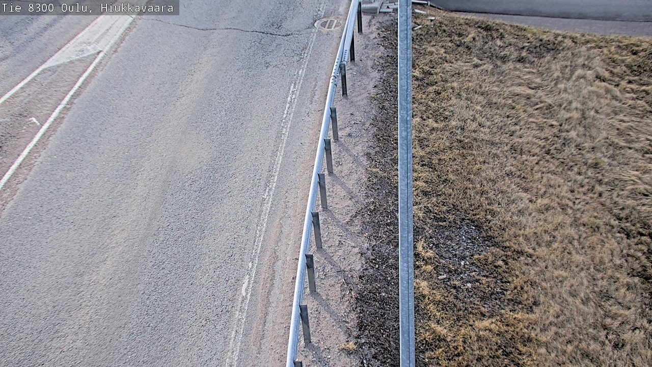 Weather Camera Image väg 8300 Oulu Hiukkavaara, Oulu, Pohjois-Pohjanmaa
