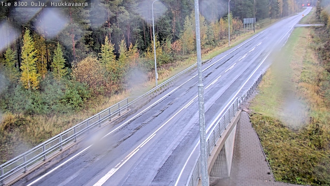 Weather Camera Image väg 8300 Oulu Hiukkavaara, Oulu, Pohjois-Pohjanmaa
