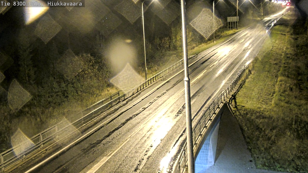 Weather Camera Image väg 8300 Oulu Hiukkavaara, Oulu, Pohjois-Pohjanmaa
