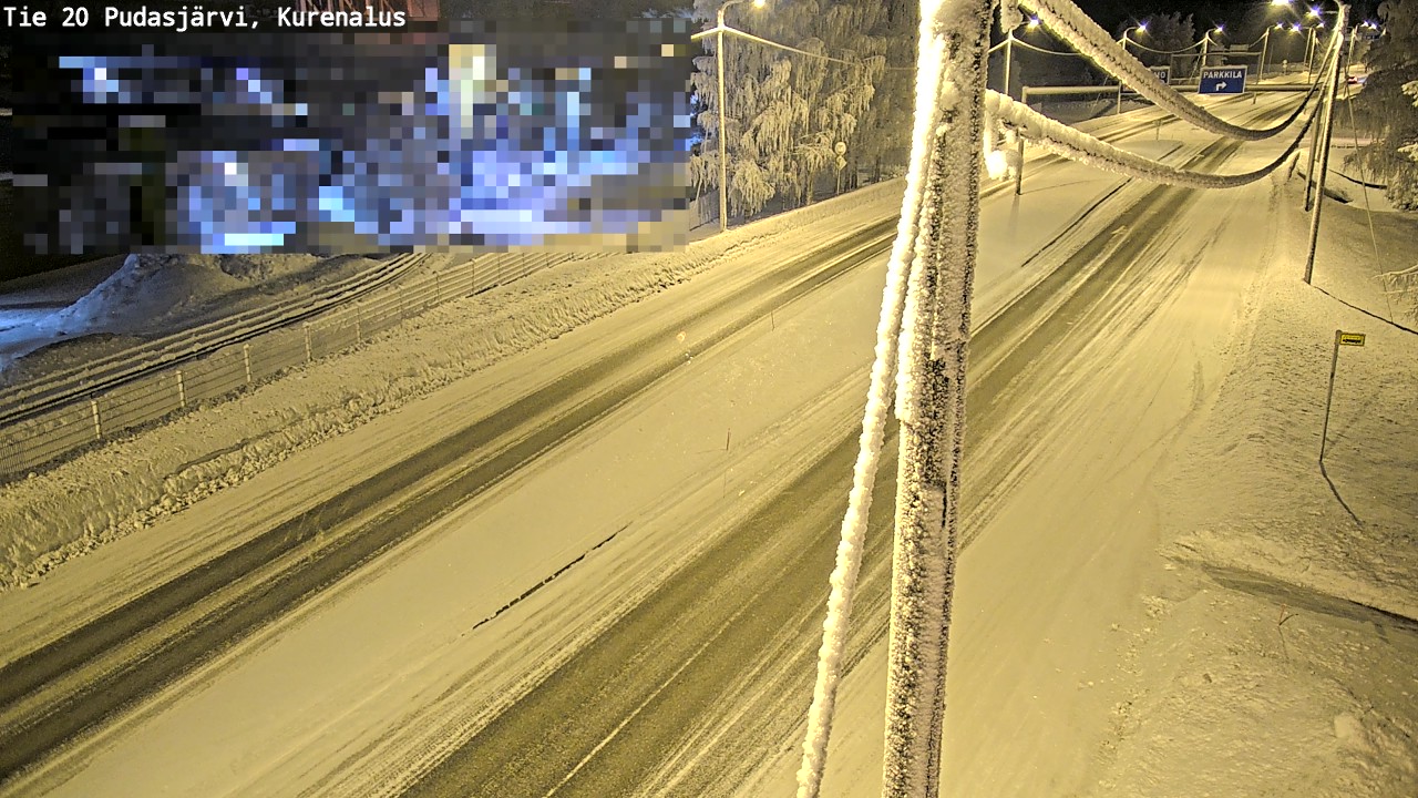 Kelikamerat Kuva Tie 20 Pudasjärvi, Kurenalus, Pudasjärvi, Pohjois-Pohjanmaa