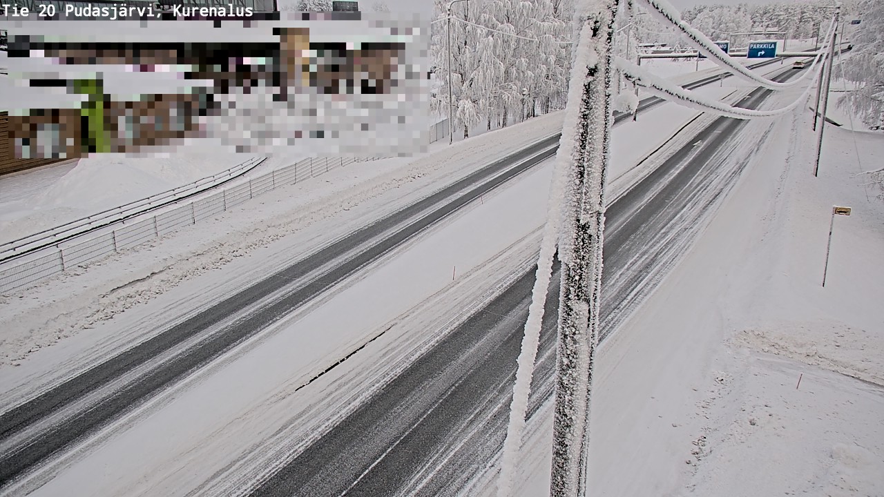 Kelikamerat Kuva Tie 20 Pudasjärvi, Kurenalus, Pudasjärvi, Pohjois-Pohjanmaa